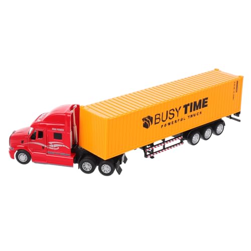 HEALSOPTHY Modell Container LKW aus Legierung Abnehmbarer Trailer Detailgetreues Druckguss Transportfahrzeug für Sammler für Kreative Spielstunden von HEALSOPTHY