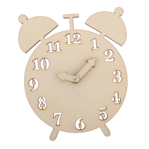 HEALSOPTHY Montessori Educational Toy DIY Holzuhr Spielzeug Early Education Clock Für Vorschulmathematikspielzeug Klassenzimmer Lernspielzeug von HEALSOPTHY