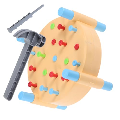HEALSOPTHY Montessori Hammer Buntes Pounding Toy für Kleinkinder zur Hand Auge Koordination Konzentration Motorikförderung Lernspielzeug von HEALSOPTHY