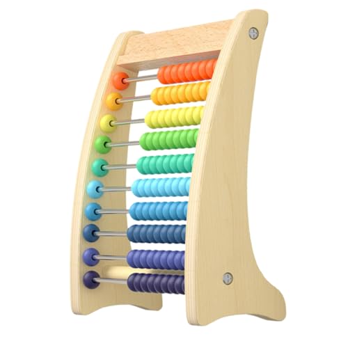 HEALSOPTHY Montessori Holz Rechenrahmen Bunte Perlen Sicher Glatt Pädagogisch Mathe Lernspielzeug zur Hand Auge koordination und Rechenfähigkeit Ab Jahren von HEALSOPTHY