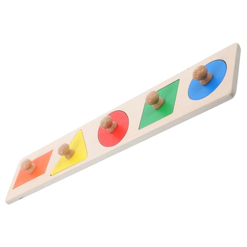 HEALSOPTHY Montessori Holz Steckpuzzle mit Griffen Geometrische Formen und Farben Sortierspielzeug für Kleinkinder zur Motorik Hand Auge Koordination und Kognitiver Entwicklung HEALSOPTHY Montessori Holz Steckpuzzle mit Griffen Geometrische Formen und Farben Sortierspielzeug für Kleinkinder zur Motorik Hand Auge Koordination und Kognitiver Entwicklung von HEALSOPTHY