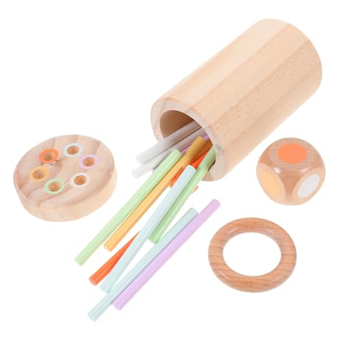 HEALSOPTHY Montessori Holzspielzeug Balancestab Lernspielzeug für Kleinkinder zur Feinmotorik Koordination und Sozialkompetenz Familienaktivitätsspielzeug von HEALSOPTHY