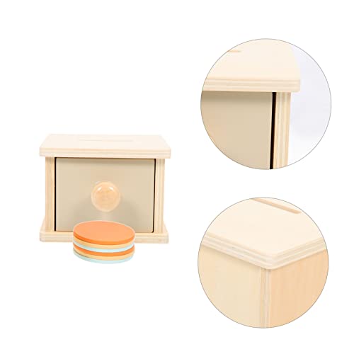 HEALSOPTHY Montessori Holzspielzeug Münzbox Motorikspielzeug für Ab Jahr Fördert Feinmotorik Objektpermanenz und Kognitive Entwicklung Lernspielzeug für Jungen und Mädchen von HEALSOPTHY