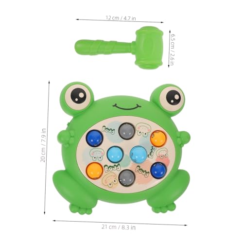 HEALSOPTHY Montessori-inspiriertes Whack A Frog Spiel Interaktives Hammer Pounding Fördert Hand-Auge-koordination Konzentration für Jungen und Mädchen HEALSOPTHY Montessori-inspiriertes Whack A Frog Spiel Interaktives Hammer Pounding Fördert Hand-Auge-koordination Konzentration für Jungen und Mädchen von HEALSOPTHY