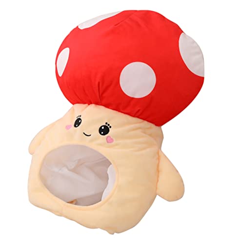 HEALSOPTHY Mushroom Hut Spaßiger Hut für Kostümpartys Lustige Pilzkopfbedeckung für Fotoshootings Niedliches Accessoire für Frauen Männer für Feste und Feierlichkeiten von HEALSOPTHY