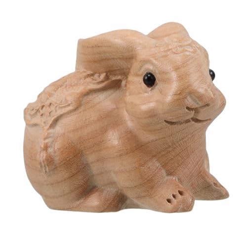 HEALSOPTHY Natürliche Holz-Kaninchen-Figur, Miniatur-Hasen-Kunst Für Heimdekoration, Mini-Hasen-Statue, Holz-Kaninchen-Figur, Niedliche Hasen-Statue HEALSOPTHY Natürliche Holz-Kaninchen-Figur, Miniatur-Hasen-Kunst Für Heimdekoration, Mini-Hasen-Statue, Holz-Kaninchen-Figur, Niedliche Hasen-Statue von HEALSOPTHY