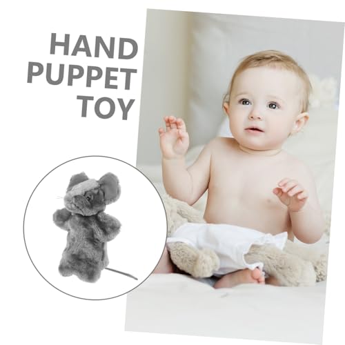 HEALSOPTHY Niedliche Maus Handpuppe Plüsch Tier Handspielzeug Eltern Junge Mädchen Interaktives für Geschichten Erzählen Kindergarten Geburtstag Mitbringsel von HEALSOPTHY