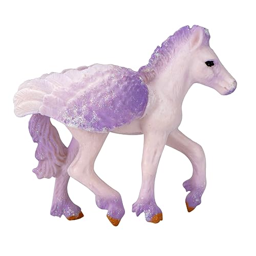 HEALSOPTHY Pegasus Einhorn Modell Mädchenspielzeug Modelle Mädchenspielzeug Tierspielzeug Tiermodell Tierspielzeug Für Lernspielzeug Weißes PVC von HEALSOPTHY