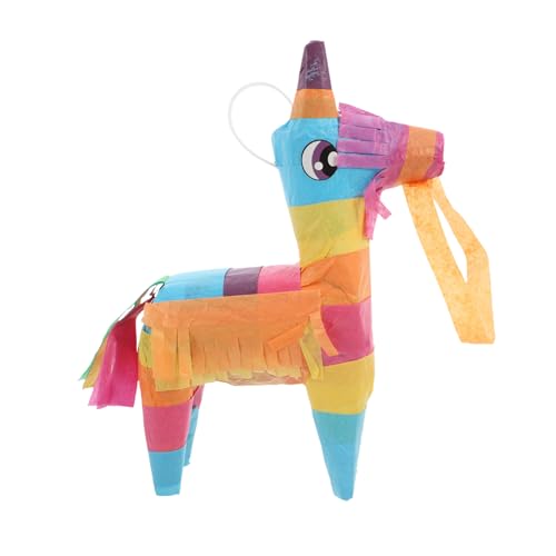 HEALSOPTHY Pinata Pferdeform Piñata mit Hochwertigem Material Kreative Form Robustes Design für Kindergeburtstag Familienfeier Partyspaß und Themenfeste von HEALSOPTHY