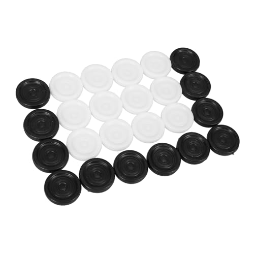 HEALSOPTHY Plastik Schachfiguren Ersatz Rundes Design Vielseitige Spielsteine für Brettspiele Dame Reise Zubehör Kompatibel Tragbar Praktisch von HEALSOPTHY