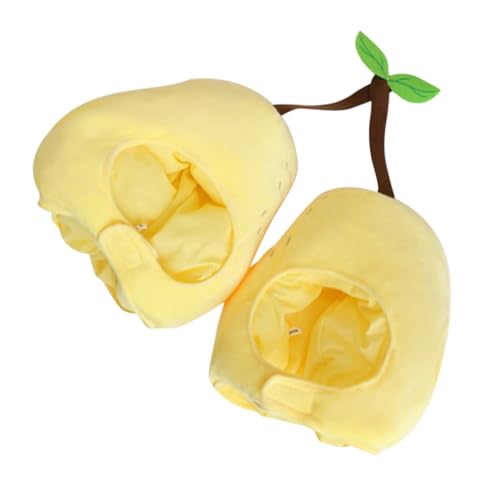 HEALSOPTHY Plüsch Birnen-kostüm-hut Doppelkopf Lustige Frucht-Event Kopfbedeckung für Erwachsene Halloween Karneval Weihnachten Partyspiel Accessoire HEALSOPTHY Plüsch Birnen-kostüm-hut Doppelkopf Lustige Frucht-Event Kopfbedeckung für Erwachsene Halloween Karneval Weihnachten Partyspiel Accessoire von HEALSOPTHY