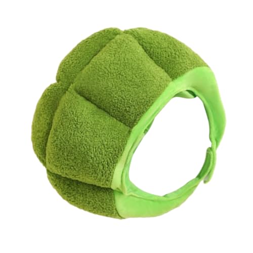 HEALSOPTHY Plüsch Brokkoli Kostüm Mütze Weicher Cartoon Hut für Erwachsene Gemüse Kopfbedeckung für Halloween Cosplay Partys Fotorequisiten Grün von HEALSOPTHY