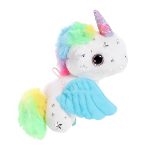 HEALSOPTHY Plüsch Einhorn Anhänger mit Schwanzbewegung Niedliches Tier Dekor Weiches Stofftier Schlüsselanhänger Handliche Hängefigur für Taschen Koffer und Wohnaccessoires Weiß HEALSOPTHY Plüsch Einhorn Anhänger mit Schwanzbewegung Niedliches Tier Dekor Weiches Stofftier Schlüsselanhänger Handliche Hängefigur für Taschen Koffer und Wohnaccessoires Weiß von HEALSOPTHY