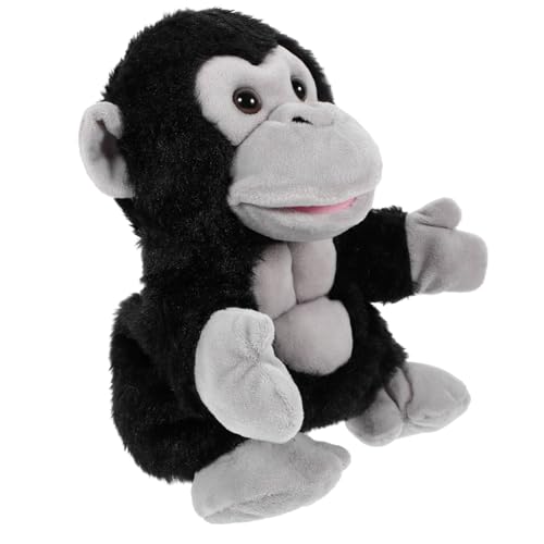 HEALSOPTHY Plüsch Gorilla Handpuppe für Junge Mädchen und Kleinkinder Monate Interaktives Tierhandpuppe zur Sprachförderung und Kreativen Kommunikation von HEALSOPTHY