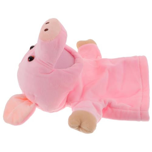 HEALSOPTHY Plüsch Handpuppe Schwein Groß Interaktive Tier Handpuppe Kreatives Erzählspielzeug für und Frühe von HEALSOPTHY