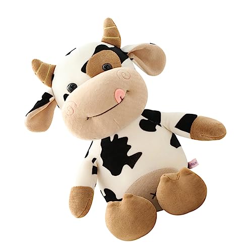 HEALSOPTHY Plüsch Kuh Stofftier Süßes Cartoon Tier Kissen für Dekoration für Zuhause und Hochzeiten Hochwertiges und Gestaltetes Kuscheltier HEALSOPTHY Plüsch Kuh Stofftier Süßes Cartoon Tier Kissen für Dekoration für Zuhause und Hochzeiten Hochwertiges und Gestaltetes Kuscheltier von HEALSOPTHY
