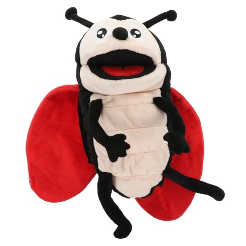 HEALSOPTHY Plüsch Marienkäfer Handpuppe aus Pp Baumwolle und Plüsch Interaktives Handspielzeug für Leichtes Storytelling zubehör für Drinnen und Draußen von HEALSOPTHY