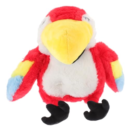 HEALSOPTHY Plüsch Papagei Handpuppe Weiches Kuscheltier Cartoon Vogel Modell Interaktive Erzählpuppe für Storytelling von HEALSOPTHY