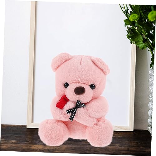 HEALSOPTHY Plüschbär Kuscheltier mit Valentinstag Weicher Stofftierbär Kuscheldoll Niedliches Plüschspielzeug für Liebeserklärung und Dekoration von HEALSOPTHY