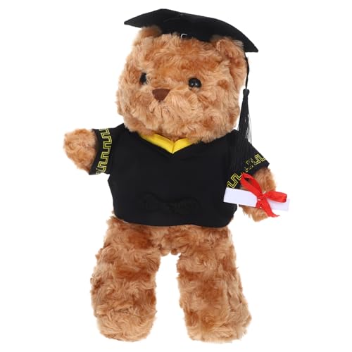 HEALSOPTHY Plüschtier Abschlussbär mit Doktorhut Kuscheliger Graduation Bear Weiches Stofftier Niedliche Dekoration für Abschlussfeier für Absolventen HEALSOPTHY Plüschtier Abschlussbär mit Doktorhut Kuscheliger Graduation Bear Weiches Stofftier Niedliche Dekoration für Abschlussfeier für Absolventen von HEALSOPTHY