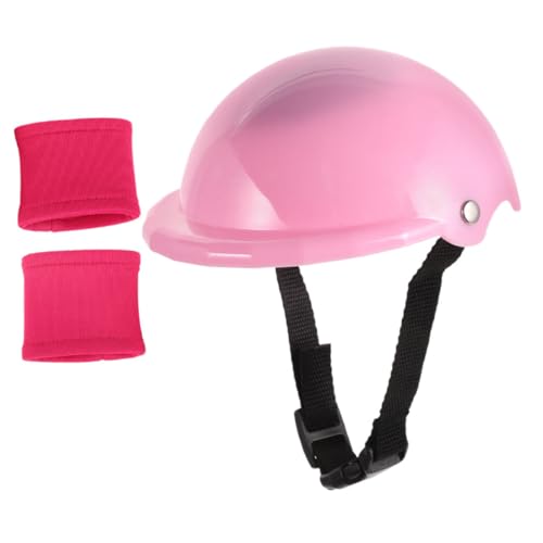 HEALSOPTHY Puppen Sporthelm Langlebiger Kunststoff Mini Fahrradhelm für Mädchenpuppen Realistische Details Vielseitiges Zubehör für Sportliche Rollenspiele von HEALSOPTHY