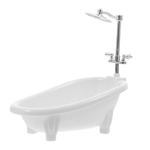 HEALSOPTHY Puppenhaus Badewanne Mini Deko Accessoire für Puppenhäuser Lebensechtes Design für Familienaktivitäten Fördert Eltern Beziehung und Kreative DIY Dekoration von HEALSOPTHY