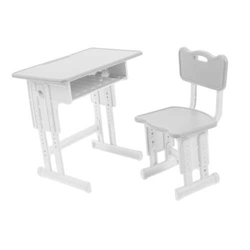 HEALSOPTHY Puppenhaus Mini Modell Schulbedarf Für Miniatur Wohnzimmer Spielset Mini Schultisch Für Puppen Puppenhaus Schulbedarf Schreibtisch Schreibtisch von HEALSOPTHY