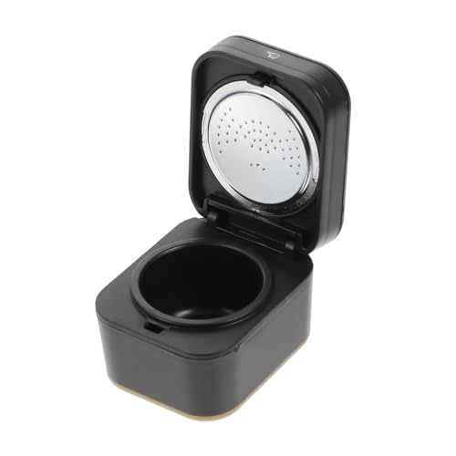 HEALSOPTHY Puppenhaus Miniaturgerät Miniaturküchendekoration Mini-reiskocher Mini-hausreiskocher Spielküchenzubehör Gerätemodell Abs Black von HEALSOPTHY