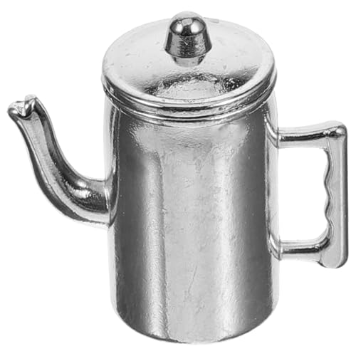HEALSOPTHY Puppenhausmöbel Kaffeemaschinen Miniatur Mini-küchengerät Mini-wassertopf Küchenzubehör Vortäuschen Simulation Kaffeekanne Mini-kaffeekannenmodell Silver Metall HEALSOPTHY Puppenhausmöbel Kaffeemaschinen Miniatur Mini-küchengerät Mini-wassertopf Küchenzubehör Vortäuschen Simulation Kaffeekanne Mini-kaffeekannenmodell Silver Metall von HEALSOPTHY