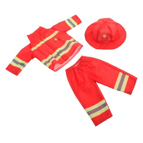 HEALSOPTHY Puppenkleidung Feuerwehrkostüm mit Helm und Accessoires Passend für Mädchenpuppen Strapazierfähig und Vielseitig für Rollenspiele und Kinderkleidung HEALSOPTHY Puppenkleidung Feuerwehrkostüm mit Helm und Accessoires Passend für Mädchenpuppen Strapazierfähig und Vielseitig für Rollenspiele und Kinderkleidung von HEALSOPTHY