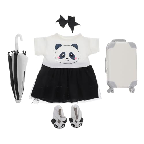 HEALSOPTHY Puppenkleidungsset mit Ersetzbarer Kleidung und Schuhen Teiliges Reisezubehör für Puppen Kompatibel mit Puppen Regenschirm Langlebig aus von HEALSOPTHY