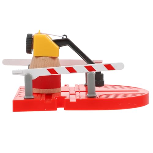 HEALSOPTHY Railway Crane Miniatur DIY Kran Modell Realistische Spielzeugeisenbahn Zubehör Bunte Konstruktion Dekoratives Landschaftsmodell für Basteln und Sammler von HEALSOPTHY