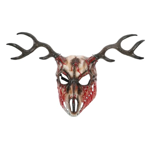 HEALSOPTHY Realistische Horned Head Mask mit Abnehmbarem Design Atmungsaktive Maske für Halloween und Cosplay Vielseitiges Party Accessoire für Erwachsene und Theaterveranstaltungen HEALSOPTHY Realistische Horned Head Mask mit Abnehmbarem Design Atmungsaktive Maske für Halloween und Cosplay Vielseitiges Party Accessoire für Erwachsene und Theaterveranstaltungen von HEALSOPTHY