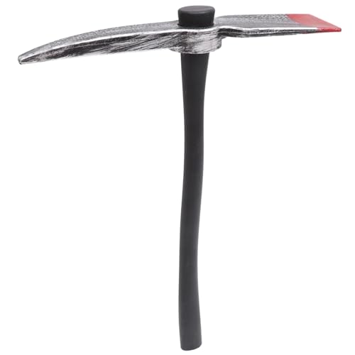 HEALSOPTHY Realistischer Halloween Pickaxe Deko Kunststoff Requisit Sicher Stabil Kreatives Partyzubehör für Kostüm und Halloween von HEALSOPTHY