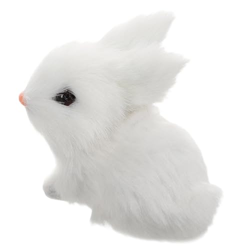 HEALSOPTHY Realistischer Osterhase Plüschfigur Weiches Kaninchen Kuscheltier mit Feinen Details Osterdekoration für Zuhause Lebensecht und Vielseitig für Frühlingsfest von HEALSOPTHY