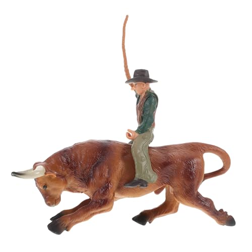 HEALSOPTHY Realistisches Bullfighter Cowboy Modell aus Stabilem Harz Detailreiche Stier und Figur Dekoratives Desktop Set für Büro Zuhause und Laden mit Westerninspiriertem Design HEALSOPTHY Realistisches Bullfighter Cowboy Modell aus Stabilem Harz Detailreiche Stier und Figur Dekoratives Desktop Set für Büro Zuhause und Laden mit Westerninspiriertem Design von HEALSOPTHY