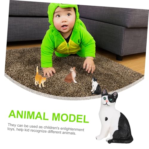 HEALSOPTHY Realistisches Katzenmodell Figur Gefleckte Katze Miniatur Tierfigur Pädagogisch als Fotorequisite und Geschenk für Beobachtung und Lernförderung HEALSOPTHY Realistisches Katzenmodell Figur Gefleckte Katze Miniatur Tierfigur Pädagogisch als Fotorequisite und Geschenk für Beobachtung und Lernförderung von HEALSOPTHY