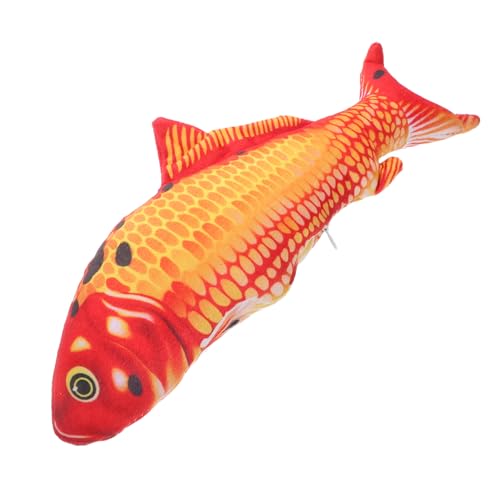HEALSOPTHY Realistisches Koi Plüschtier Kawaii Kuscheltier Goldfisch Plüschspielzeug Weiches Kissen für Kinderzimmer Dekoration Valentinstag für Jungen Mädchen von HEALSOPTHY