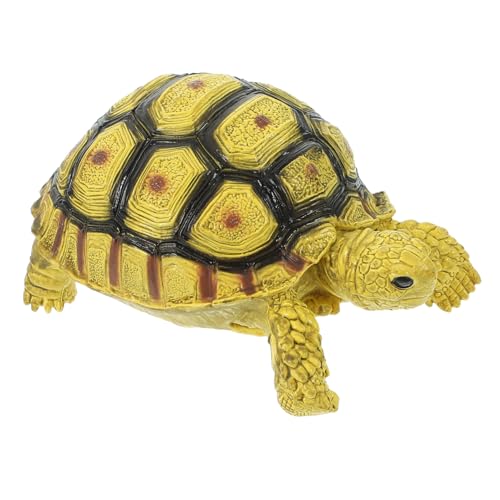 HEALSOPTHY Realistisches Landschildkröten Modell Tierfigur mit Lebensechtem Design Detailgetreu Bemalt Pädagogisches Lernspielzeug und Dekorative Tierfigur für Kinderzimmer und Gartendeko von HEALSOPTHY