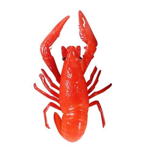 HEALSOPTHY Realistisches PVC Hummer Modell Langlebige Simulation Lobster Figur für Fotografie Geburtstagsdekoration und Kognitive Lernspielzeug Detailgetreue Meeresfrüchte Attrappe von HEALSOPTHY