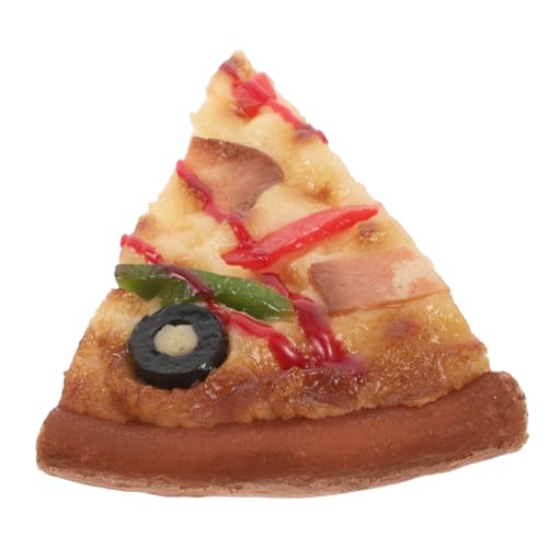 HEALSOPTHY Realistisches Pizza Scheiben Modell Kunststoff Deko Fotorequisit für Heimdekoration und Kreative Fotografie für Pizza und Kreative Wohnaccessoires von HEALSOPTHY