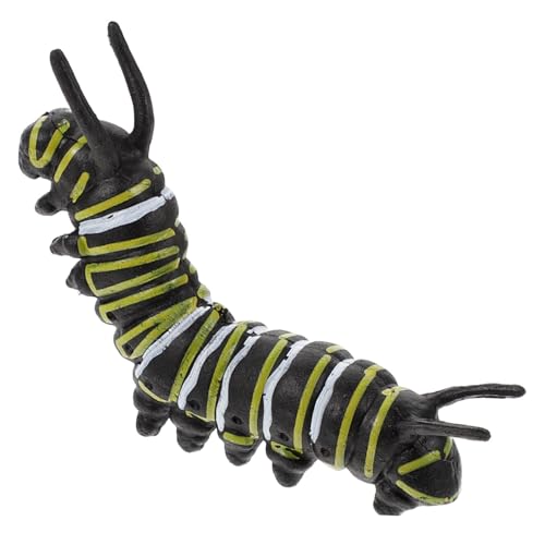 HEALSOPTHY Realistisches Raupen Modell Detailgetreues Tierdekor Pädagogisches Lernspielzeug für Dekoratives Insektenmodell für Innenräume Charmante Miniatur Deko von HEALSOPTHY