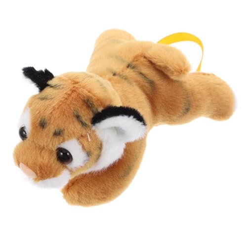 HEALSOPTHY Realistisches Tiger Plüschtier Schulter Deko Weiches Kuscheltier für Dschungel Mottoparty Tierisches Partygeschenk für Erwachsene von HEALSOPTHY