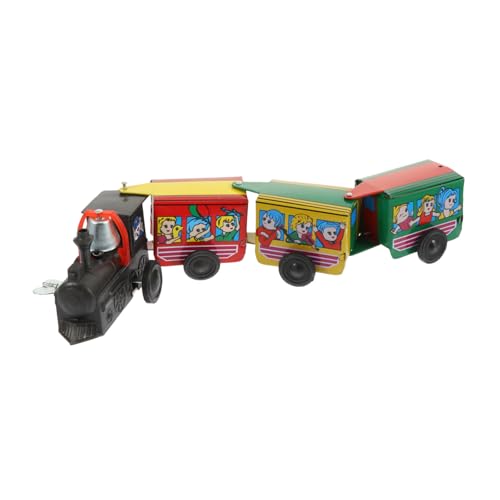 HEALSOPTHY Retro Wind Up Zugspielzeug Mit Waggons Dekorative Verzierung Für Zuhause Pädagogisches Für Mechanisches Für Frühes Lernen Nostalgisches Design von HEALSOPTHY
