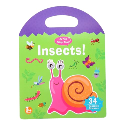 HEALSOPTHY Ruhiges Kinderbuch Kognitions-stickerbuch Für Beschäftigtes Buch Lustiges Beschäftigtes Aufkleberbuch Lernspielzeug Für Kleinkinder Im Vorschulalter Gelee-Aufkleber von HEALSOPTHY