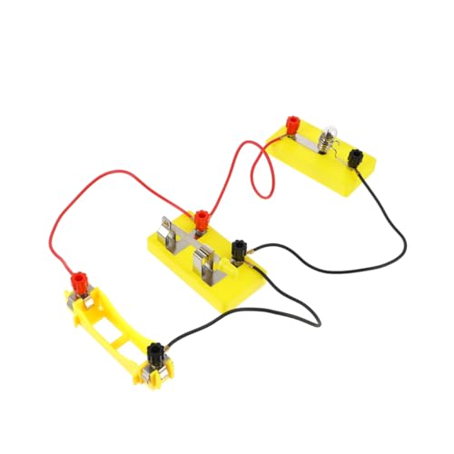 HEALSOPTHY Satz Experimentiergeräte für Reihen- und Parallelschaltungen Elektronik experimentierkasten Elektronik Experimentierbox Schaltungs-Lernkit Leitungsexperiment -Kit Kunststoff Metall von HEALSOPTHY