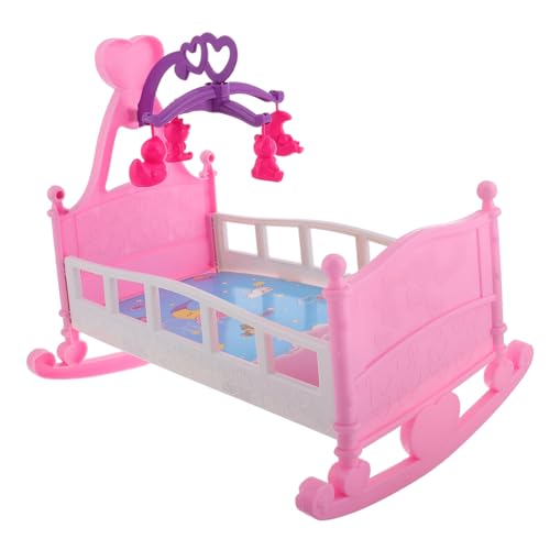 HEALSOPTHY Satz Schaukelbett Für Puppen Puppenhaus Swinging Bett Betten Modell Miniatur-puppenstubenbett Puppenhausmöbel Mini-puppenhaus- Miniaturmöbelmodell Miniatur-möbelbett Plastik von HEALSOPTHY