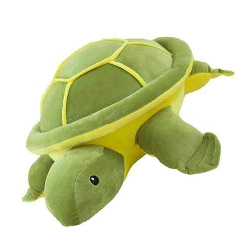 HEALSOPTHY Schildkröte Stofftier Kuscheltier Schildkrötenkissen Meeresschildkrötenspielzeug Schildkröten Zeug Weiche Schildkröteplüscheln Schildkröte Plüsch Tierkissen Green Pp Baumwolle von HEALSOPTHY