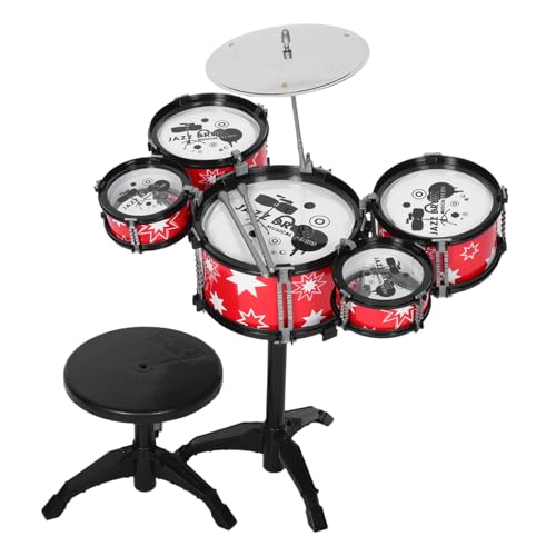 HEALSOPTHY Schlagzeug Set für Mädchen und Jungen Stabiles Mini Schlagzeug aus Realistische Trommel mit Multifunktionalen Klangeffekten Fördert Musikalische Frühentwicklung und Rhythmusgefühl HEALSOPTHY Schlagzeug Set für Mädchen und Jungen Stabiles Mini Schlagzeug aus Realistische Trommel mit Multifunktionalen Klangeffekten Fördert Musikalische Frühentwicklung und Rhythmusgefühl von HEALSOPTHY