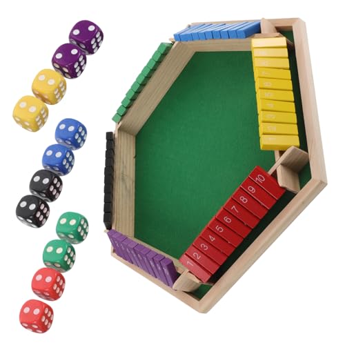 HEALSOPTHY Sechseitiger Flip Game Tisch aus Langlebigem Material Tragbares Party Spielzubehör für Ktv Bars und Gesellige Treffen mit Vielseitigen Spielmodi und Interaktiven Funktionen von HEALSOPTHY
